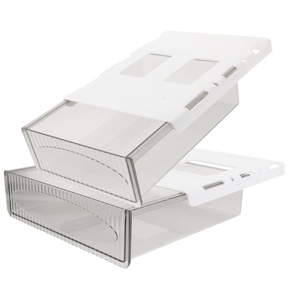 Under Desk Drawer Organizer Box Set, Large Medium Plastic Storage Containers-image-OPC-PKD8TW8-NEW