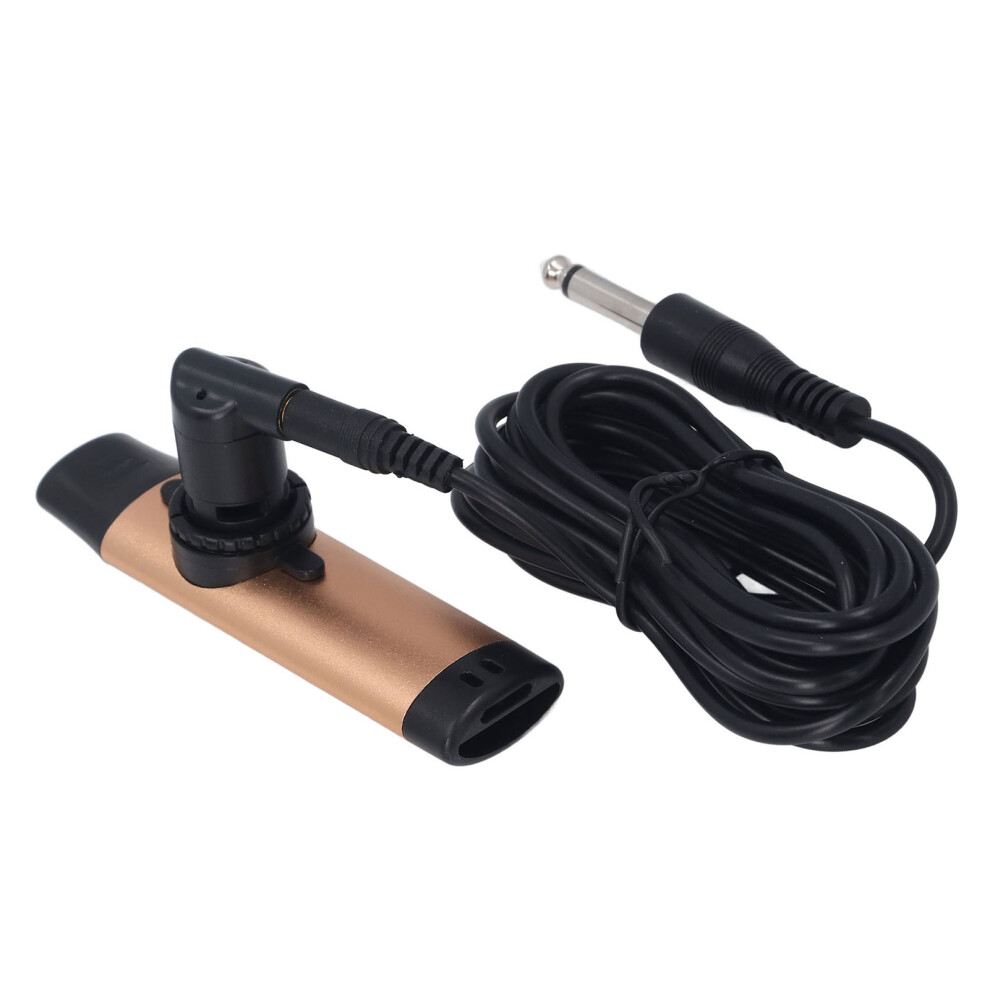 Gold Electric Metal Kazoo With Pickup, 10.7X2.7x1.3cm