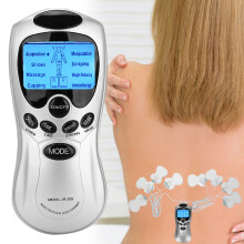 Digitaler Pulsmassager mit LCD-Bildschirm, Elektroden und Muskelstimulator