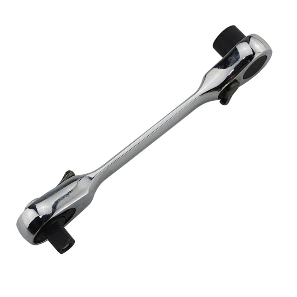 2 In 1 1/4'' Hex Bit Driver Screwdriver Ratchet Wrench-Short 7754000091539