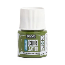 Peinture cuir - Setacolor - Verde Kaki - 45 ml - Acrílico - Misto