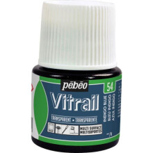 Pintura Vitrais - Azul índigo - 45ml - Brilhante - Interior - Universal