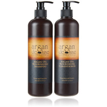 Argan De Luxe 100 % reines, organisches, marokkanisches Arganöl, pflegendes Shampoo und Spülung, 500 ml (Shampoo + Spülung, 500 ml) von Argan Del