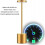 Table Lamp Cordless,built-in 6000mahbattery with 2 Lighting Modes,gold 2