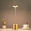 Table Lamp Cordless,built-in 6000mahbattery with 2 Lighting Modes,gold 1