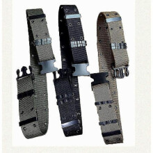 Black Tactical Outside Belt Outdoor Expansion Training Belt Upgraded Military Fan Double Row S-hole Outside Belt