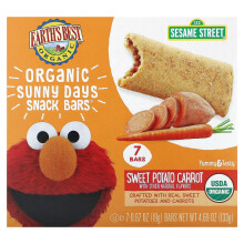 Earth's Best, Bio-Sunny Days Snackriegel, Ab 2 Jahren, Süßkartoffel, Karotte, 7 Riegel, je 0,67 Unzen (19 g)