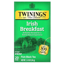 Twinings, Thé Noir Pur, Irish Breakfast, 20 Sachets de Thé, 1,41 oz (40 g)