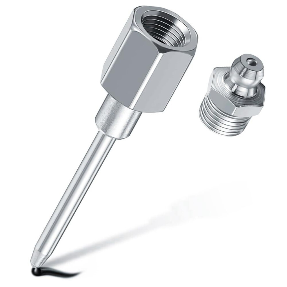 Narrow Needle Nozzle Grease Adapter With Hardened Steel Tip, 1/8 Inch Npt Thread Grease Dispenser For Precision Lubrication 6447073519963