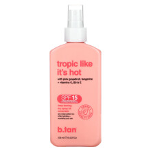 b.tan, Tropic Like It's Hot, Droge Zonnebrandolie, SPF 15, 8 fl oz (236 ml)