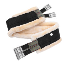 Professional Faux Wool Padded Horses Girth 120cm with Stainless Steel Buckles