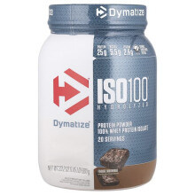 ISO100 Hydrolysé, 100% Isolat de Protéine de Lactosérum, Brownie au Chocolat