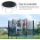 Trampoline Replacement Jump Mat for 6ft Round Frame, Includes 36 Durable Buckles, Black Spring Cover Accessory 5