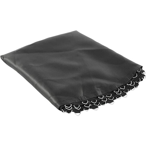 Trampoline Replacement Jump Mat for 6ft Round Frame, Includes 36 Durable Buckles, Black Spring Cover Accessory