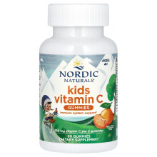 Nordic Naturals, Kinder-Vitamin C-Gummis, Ab 4 Jahren, Herb-Tangerine, 250 mg, 60 Gummis (125 pro Gummibärchen)