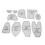 Memory Bear Template Ruler Set, 15 Inch Acrylic Sewing & Quilting Patterns 8