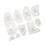 Memory Bear Template Ruler Set, 15 Inch Acrylic Sewing & Quilting Patterns 13