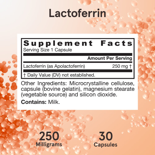 Lactoferrin, 250mg - 30 caps 1