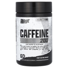 Nutrex Research, Koffein 200, 60 Kapseln