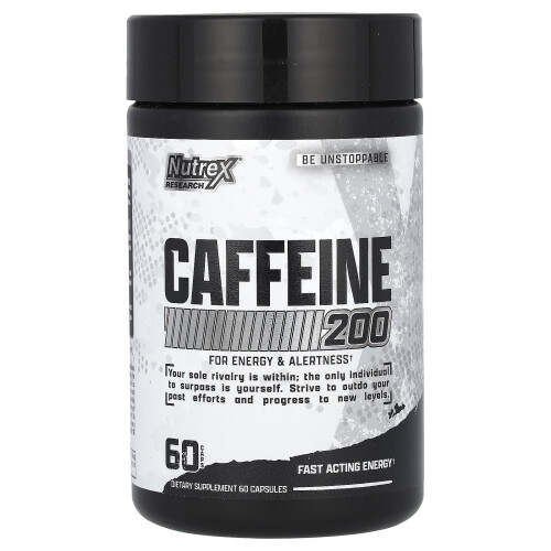 Nutrex Research, Koffein 200, 60 Kapseln