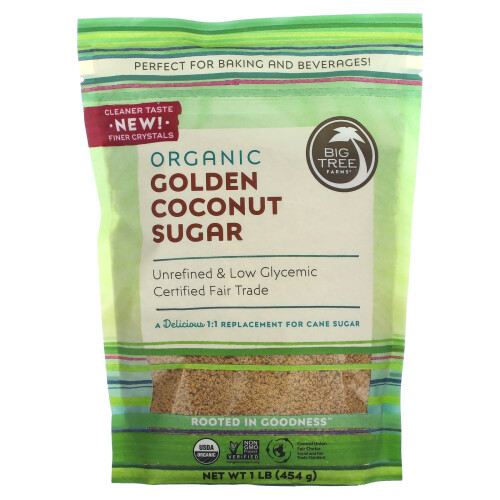 Big Tree Farms, Sucre de Coco Doré Bio, 1 lb (454 g)
