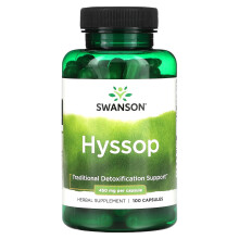 Swanson, Hysope, 450 mg, 100 Gélules