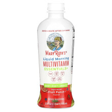 MaryRuth's, Flüssige morgendliche Multivitamin-Essentials+, Fruit Punch, 32 fl oz (946 ml)