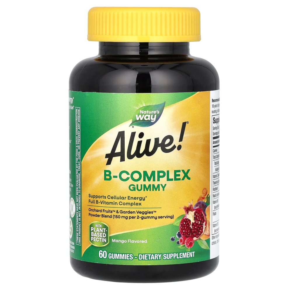 Nature's Way , Alive! B-Complex Gummy, Mango, 60 Gummies