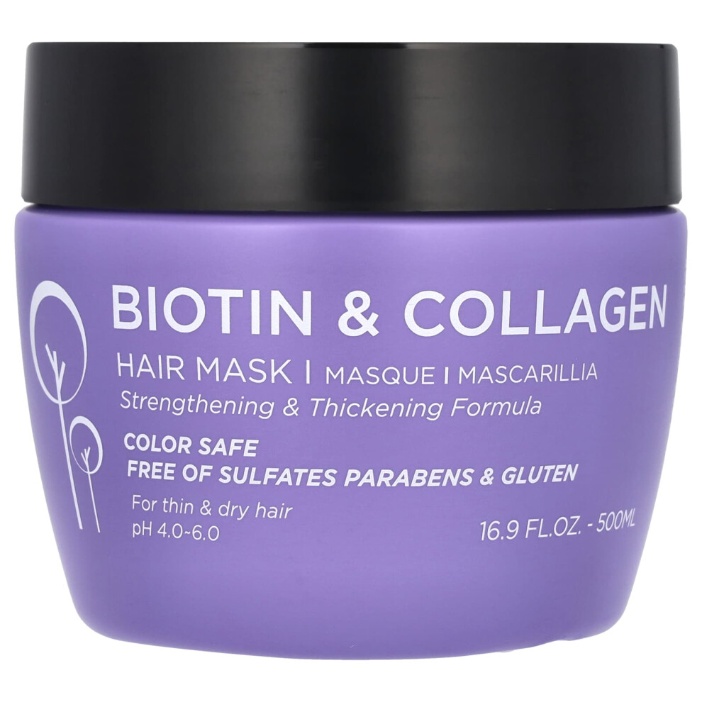 Luseta Beauty , Biotin & Collagen Hair Mask, 16.9 Fl Oz (500 Ml)