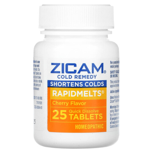 Zicam, Cold Remedy, RapidMelts, Cherry, 25 Quick Dissolve Tablets 2