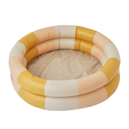 Durable Inflatable Kids Pool in Yellow with Captivating Round Design 1