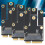 3Pcs Wireless Network Adapter Card M2/NGFF to Mini 10