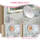 AINPECCA Dressing Table with LED Lights Mirror Vanity 6