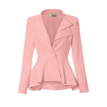 Blazer da ufficio donna con doppio risvolto JK43864 1073T Blush 1X