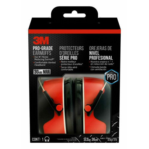 3M Cuffia antirumore 3M Pro-grade NRR 30 dB leggera e regolabile