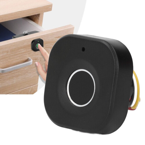 Smart Drawer Lock: Fingerprint & Bluetooth Access Includes USB Key Backup