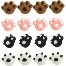 Push Pins for Cork Boards, 25pcs Paw Print Thumb Tacks W/storage Box, Decorative Pushpins for School Home Office Crafts
