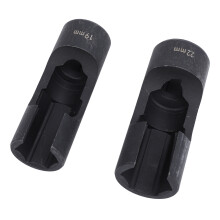 Set di bussole cromate per linea del carburante da 1/2 pollice, 19/22 mm (2 pezzi)