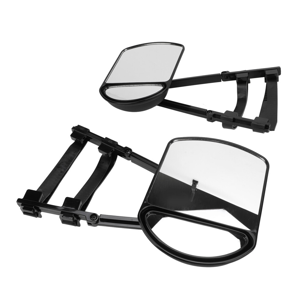 2Pcs Clip-On Tow Mirrors 360 Rotation For Cars Trucks Trailers 8431347791146