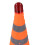 2PCS 45CM Foldable Traffic Cones with Reflective Collar & Warning Lamps 6