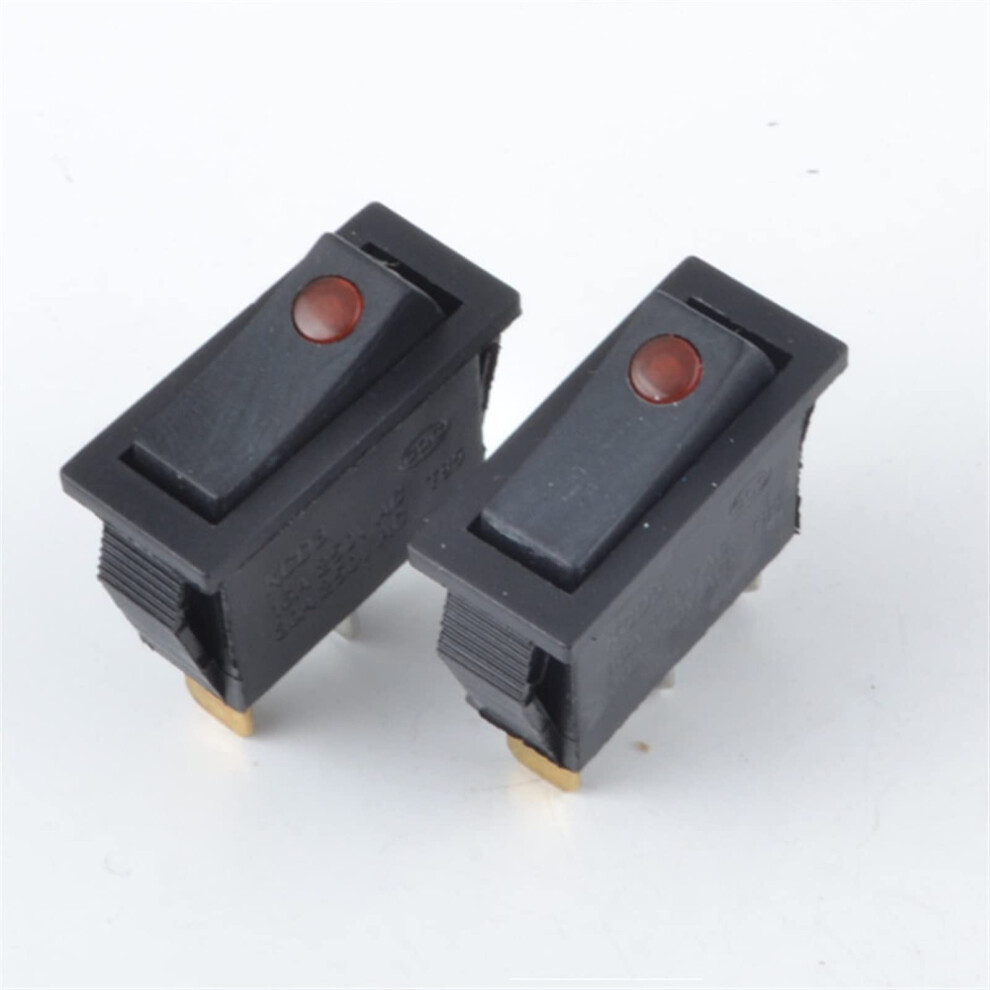 Rocker Switch Ac 16A 250V 3 Pin Spdt Kcd3 On-Off 3 Position Red Heater Electric Table Power Switch 5Pcs Set 6038364211354