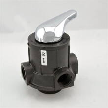 Manual Backwash Filter Valve 1 Inch Multi-Port ABS/PPO Valve for 4 Tons Water Treatment System F56A 1PCS