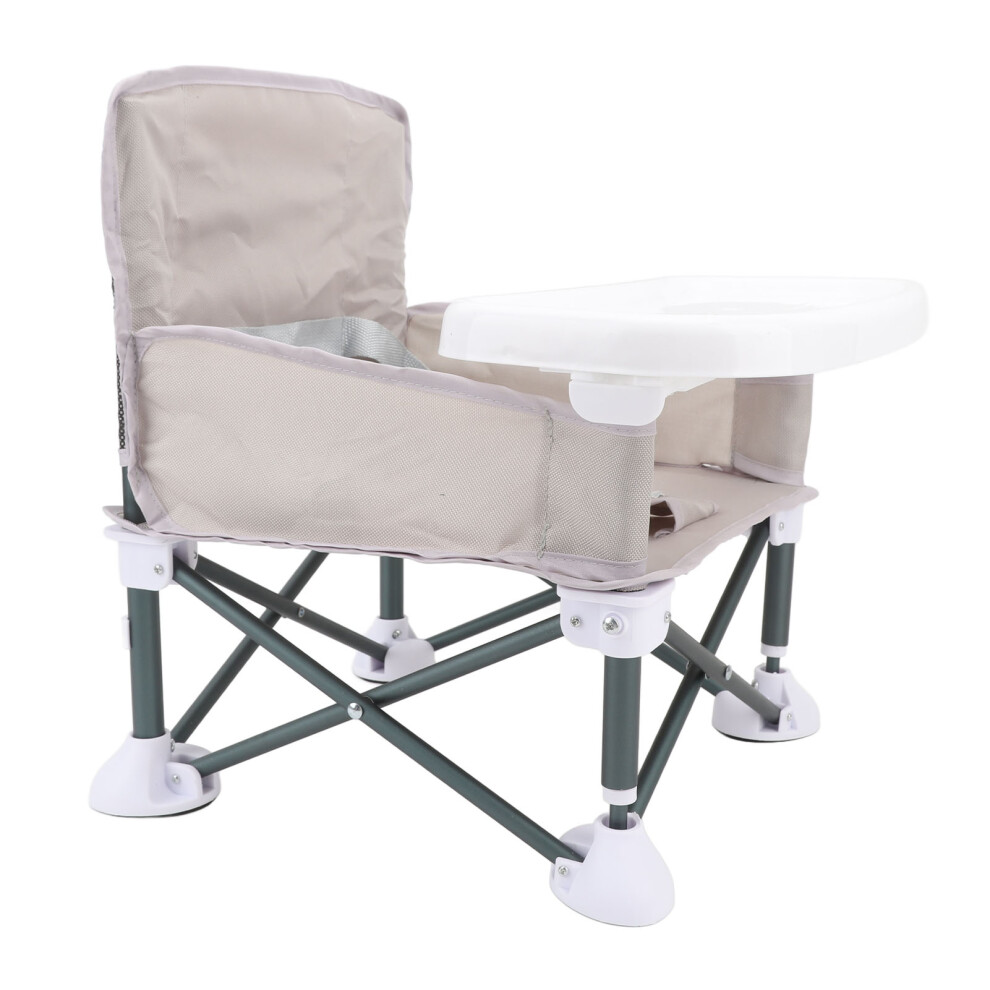 Portable Baby Outdoor Feeding Seat - 36.5cm Gray Folding Child Chair