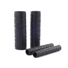 Motorcycle Grips 2 Pairs Soft Rubber Handlebar Grip Brake Clutch Lever Cover Protector Universal Black Silicone Sleeve