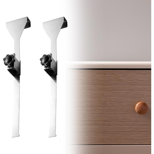Adjustable Drawer Installer Tool 2Pcs Set with Versatile Fixing Clips for Easy Drawer Assembly and Installation 2