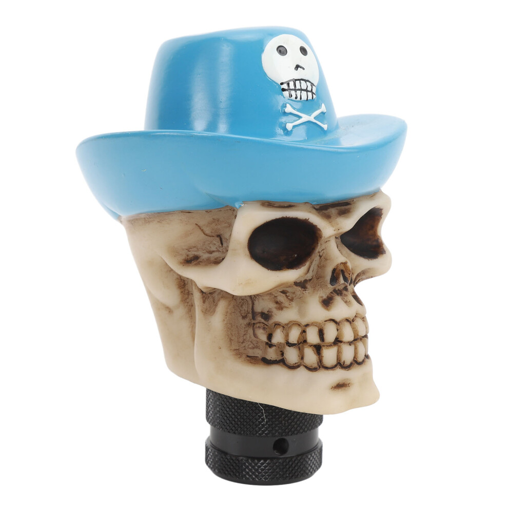 Resin Skull Shift Knob with Top Hat Design Fits Most Cars