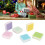 6Pcs Carving Blocks Assorted Color Clear Printing 12