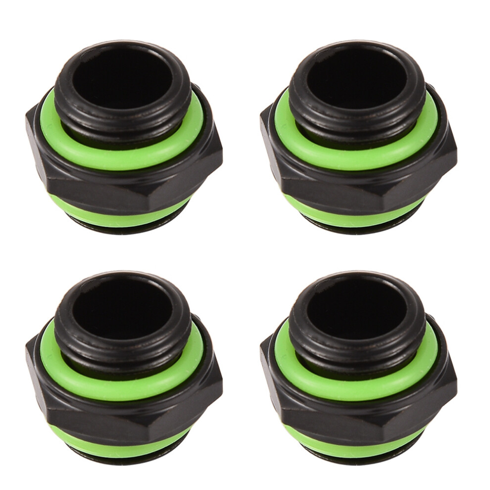 4Pcs G1/4 Thread Fitting Hex Adapter Connector For Black 8320539977867