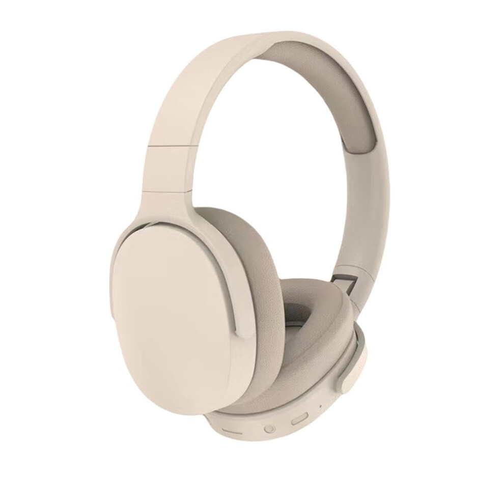 P2961 Bluetooth 5.3 Over Ear Headphones With Hd Mic, Hifi Stereo Sound, Tf/Aux Compatibility, Khaki Color 9016109713643