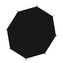 Trampolines Sunshade Cover 12 Feet Black Mesh Cooling Canopy Sun Protection Accessory for Outdoor Play and UV Resistance